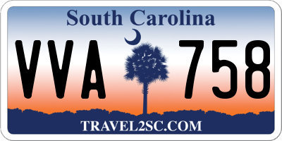 SC license plate VVA758