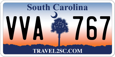 SC license plate VVA767