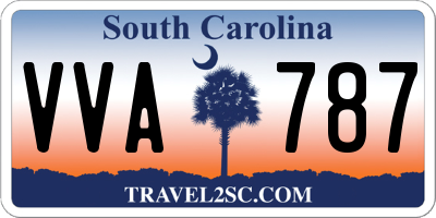SC license plate VVA787