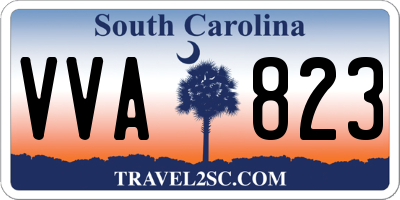 SC license plate VVA823