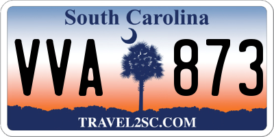 SC license plate VVA873