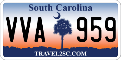SC license plate VVA959