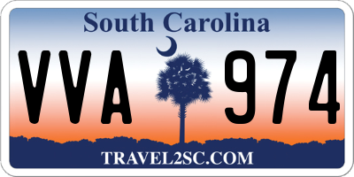 SC license plate VVA974