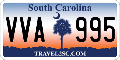 SC license plate VVA995