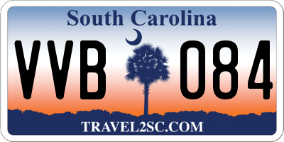 SC license plate VVB084