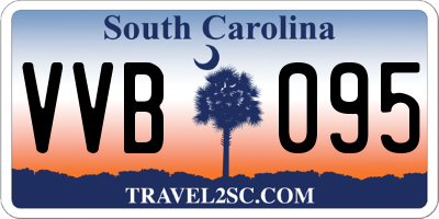 SC license plate VVB095