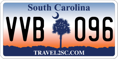 SC license plate VVB096