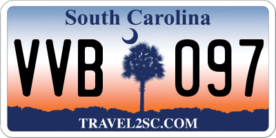 SC license plate VVB097