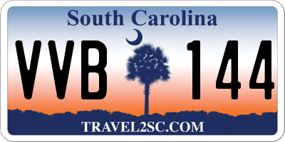 SC license plate VVB144