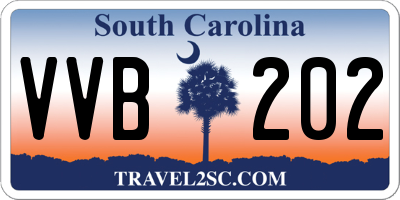 SC license plate VVB202