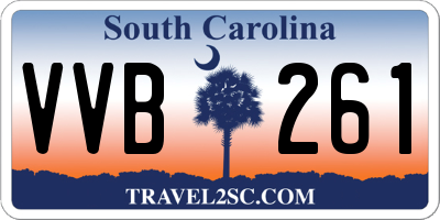 SC license plate VVB261