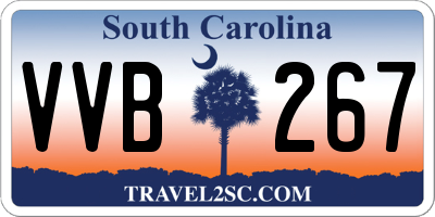 SC license plate VVB267