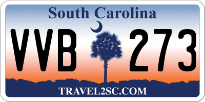 SC license plate VVB273