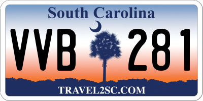 SC license plate VVB281