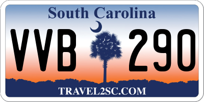 SC license plate VVB290