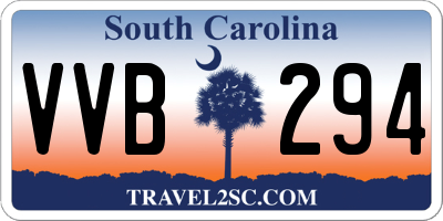 SC license plate VVB294