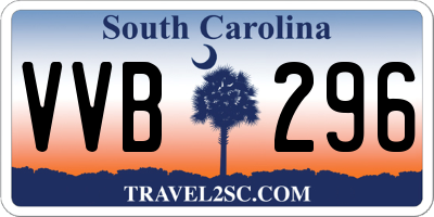 SC license plate VVB296
