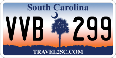 SC license plate VVB299