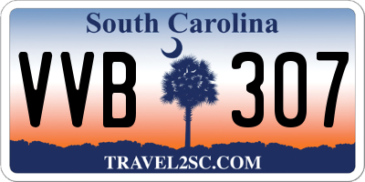 SC license plate VVB307