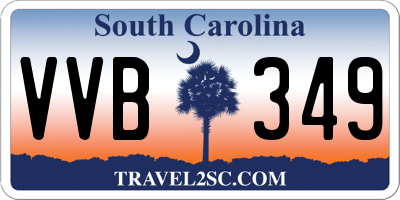 SC license plate VVB349