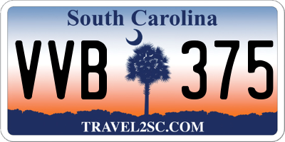SC license plate VVB375