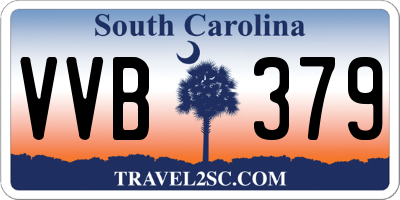 SC license plate VVB379
