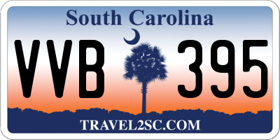SC license plate VVB395