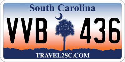 SC license plate VVB436