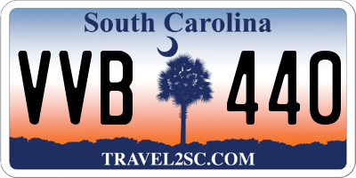 SC license plate VVB440