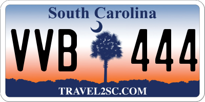 SC license plate VVB444