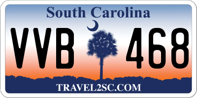 SC license plate VVB468