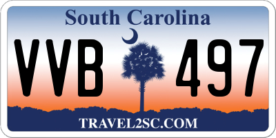 SC license plate VVB497