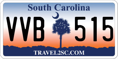 SC license plate VVB515