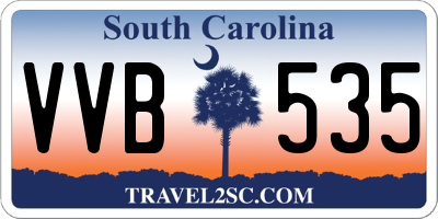 SC license plate VVB535