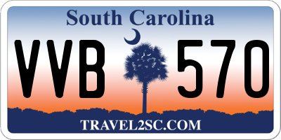 SC license plate VVB570
