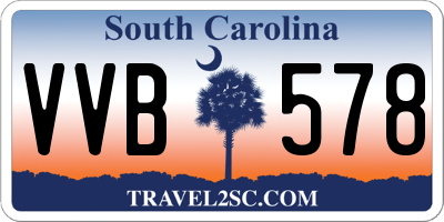 SC license plate VVB578