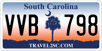 SC license plate VVB798