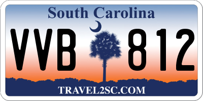 SC license plate VVB812