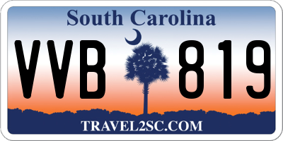SC license plate VVB819