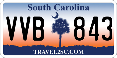SC license plate VVB843