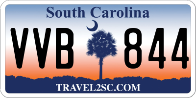 SC license plate VVB844