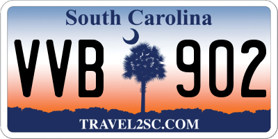 SC license plate VVB902