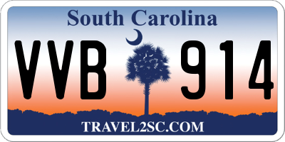 SC license plate VVB914