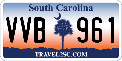 SC license plate VVB961