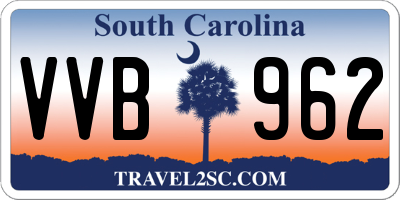 SC license plate VVB962