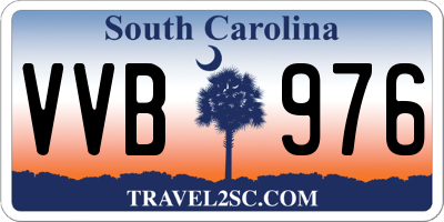 SC license plate VVB976
