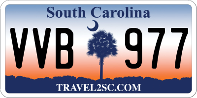 SC license plate VVB977