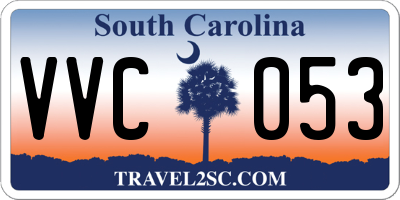 SC license plate VVC053