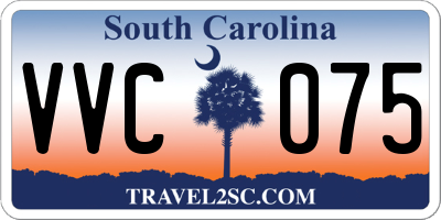 SC license plate VVC075