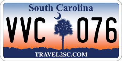 SC license plate VVC076